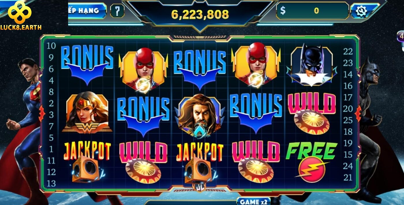 Nổ Hũ Justice Hấp Dẫn Tại Luck8 Cực Hot 2025 2 Giới thiệu game Nổ hũ Justice League Luck8
